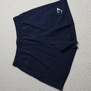 3252 NWT Gymshark Arrival 5" Shorts slim fit Size Small Blue
